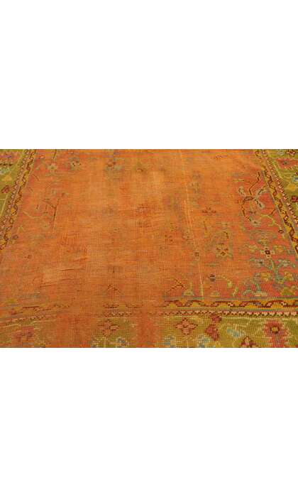 5 x 11 Antique Turkish Oushak Rug 77538