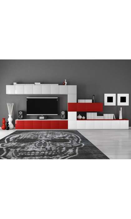 8 x 11 Vintage Overdyed Skull Rug 80434