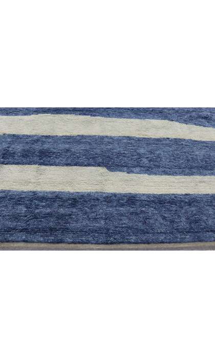 9 x 13 Blue Abstract Moroccan Rug 30542