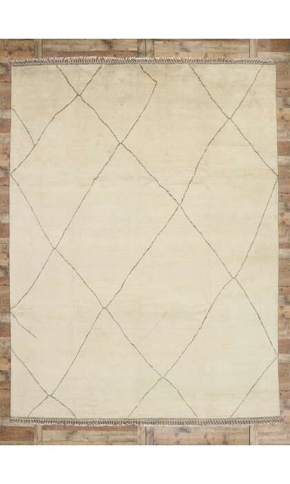 10 x 14 Neutral Moroccan Rug 30546