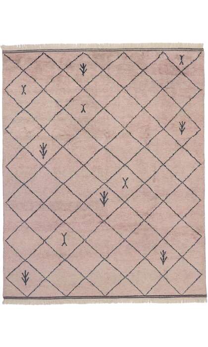 8 x 10 Modern Tribal Pink Moroccan Rug 30593