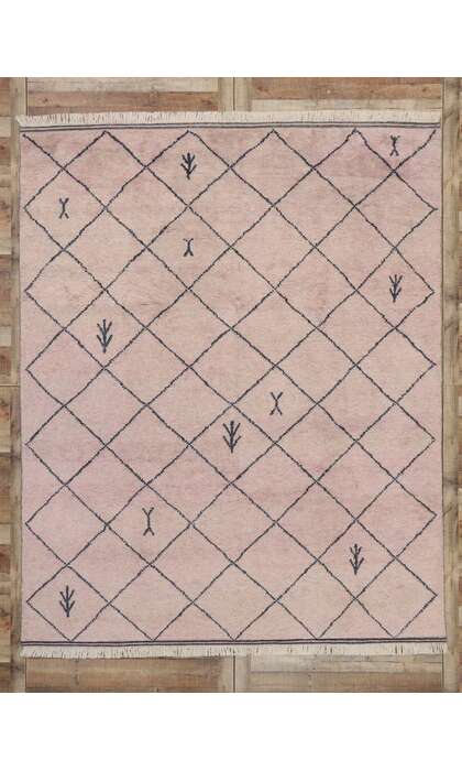 8 x 10 Modern Tribal Pink Moroccan Rug 30593