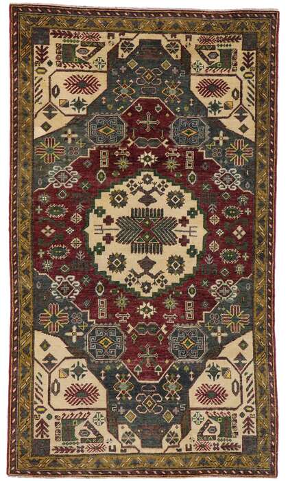 3 x 6 Vintage Turkish Oushak Rug 53177