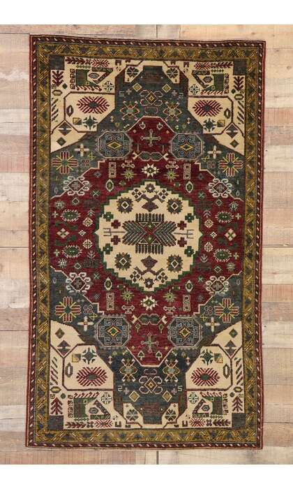 3 x 6 Vintage Turkish Oushak Rug 53177