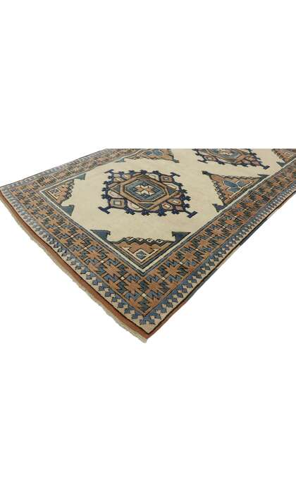 4 x 6 Vintage Turkish Oushak Rug 53186