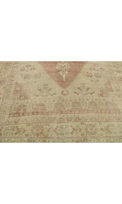 6 x 10 Vintage Turkish Oushak Rug 53213