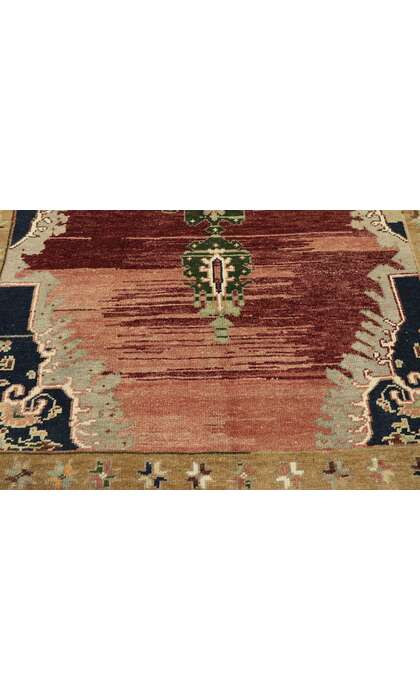 4 x 6 Vintage Turkish Oushak Rug 53216