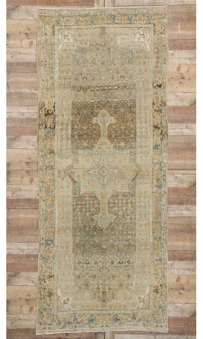 4 x 10 Antique Persian Bijar Runner 53242