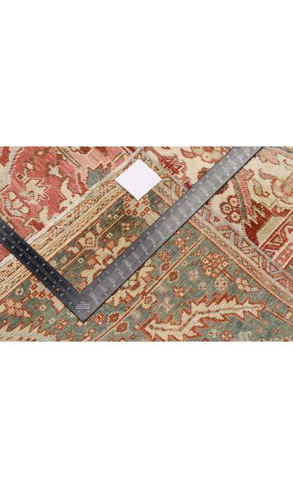 12 x 14 Antique Persian Heriz Rug 53245