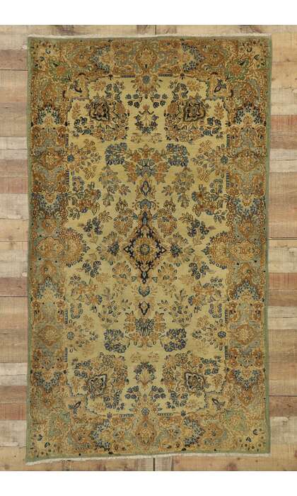 4 x 7 Antique Kerman Rug 72996