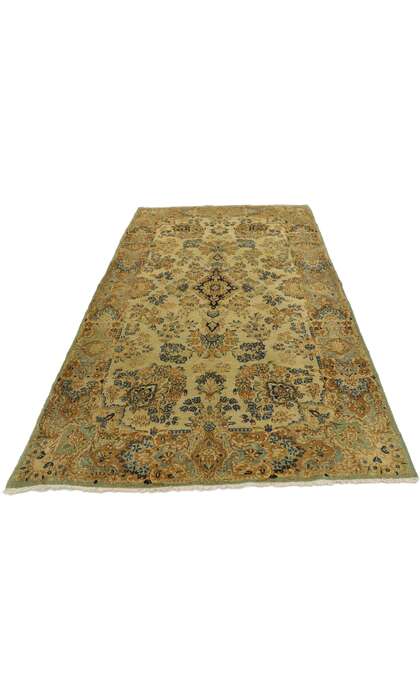 4 x 7 Antique Kerman Rug 72996