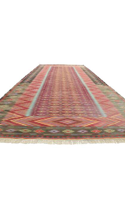 10 x 21 Vintage Indian Dhurrie Rug 77540