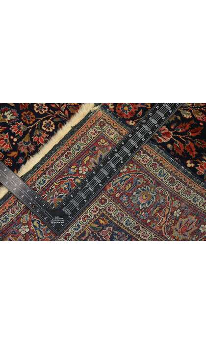 4 x 5 Antique Persian Kashan Rug 77549
