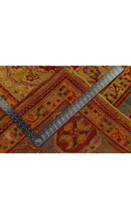 12 x 17 Antique Turkish Oushak Rug 77550