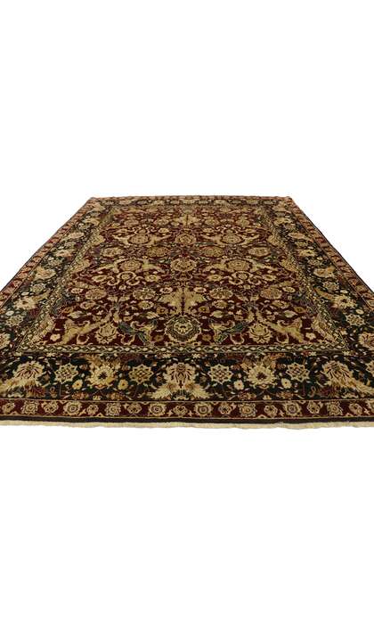 8 x 10 Vintage Indian Rug 77554