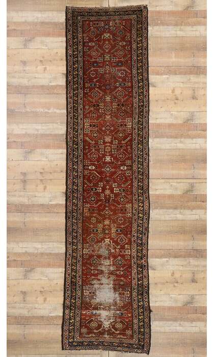 3 x 12 Antique Persian Mahal Rug 775553 x 12 Antique Persian Mahal Rug 77555