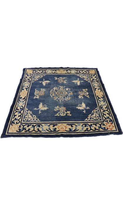 4 x 4 Antique Chinese Art Deco Rug 77561