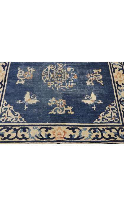 4 x 4 Antique Chinese Art Deco Rug 775614 x 4 Antique Chinese Art Deco Rug 77561