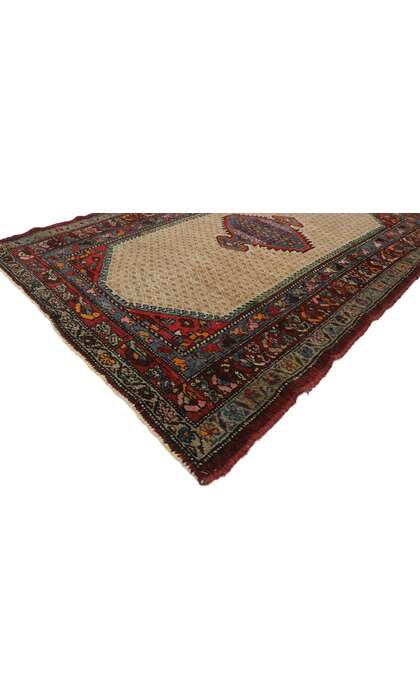 4 x 6 Antique Persian Hamadan Rug 77568