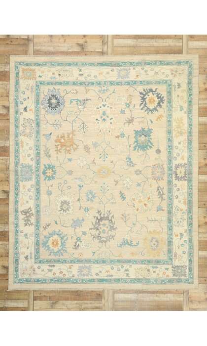 10 x 12 Colorful Oushak Rug 80550