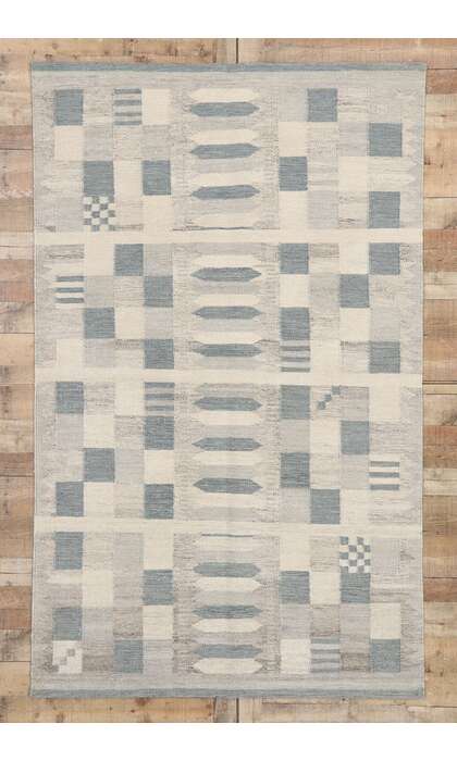 5 x 8  Scandinavian Modern Swedish Inspired Kilim Rug 30595