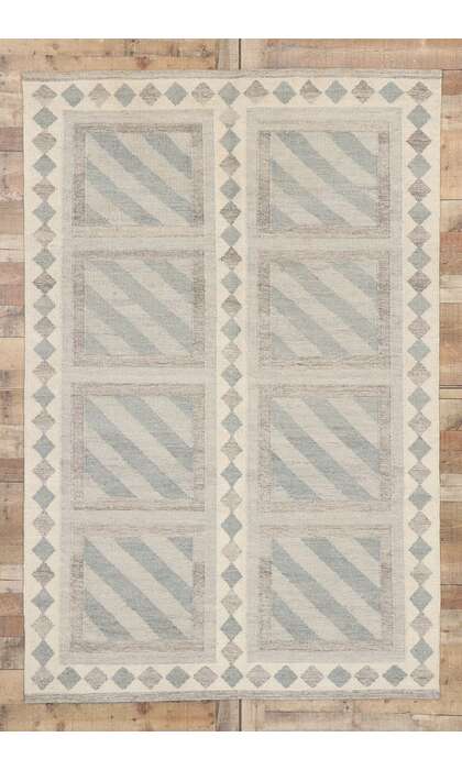 5 x 8 Scandinavian Modern Swedish Inspired Kilim Rug 30596