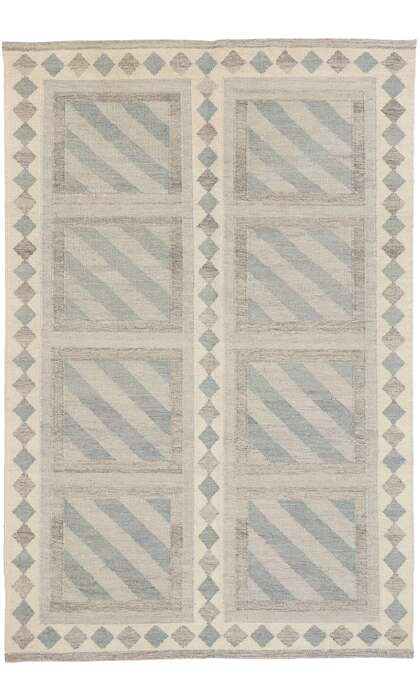 5 x 8 Scandinavian Modern Swedish Inspired Kilim Rug 30596
