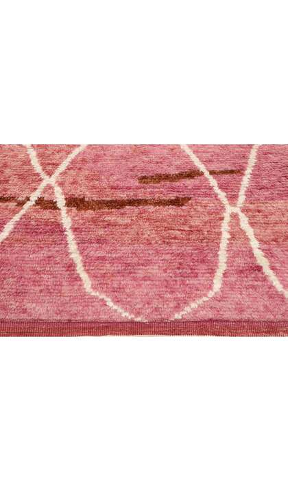 3 x 5 Small Modern Pink Moroccan Rug 30597