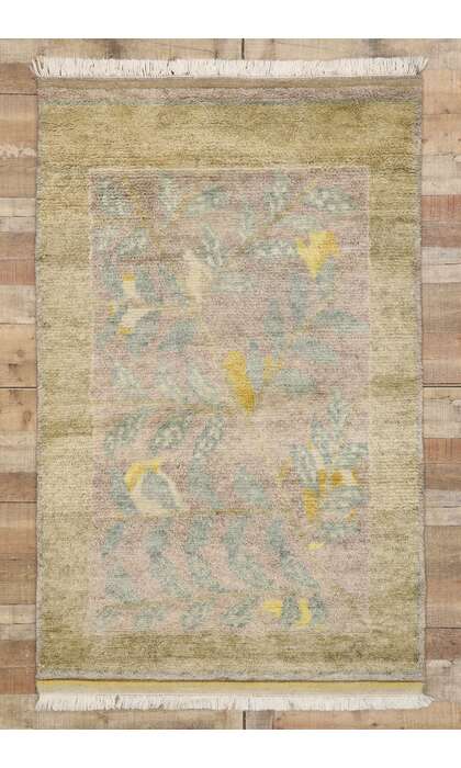 4 x 7 Organic Modern Biophilic Moroccan Rug 30599