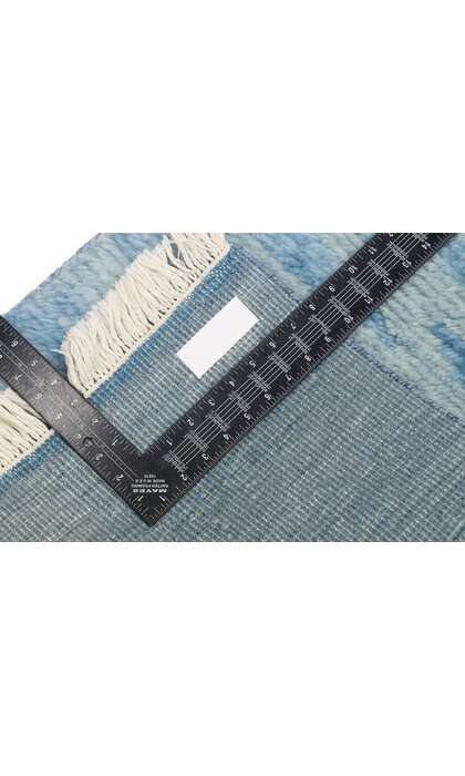 2 x 3 New Contemporary Blue Moroccan Rug 30604