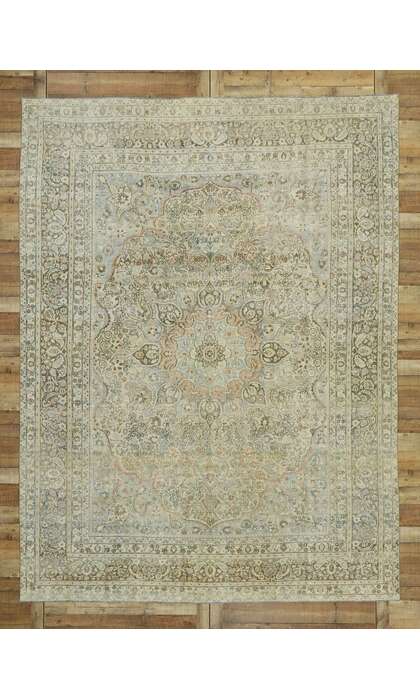 9 x 12 Antique Persian Mashhad Rug 53219