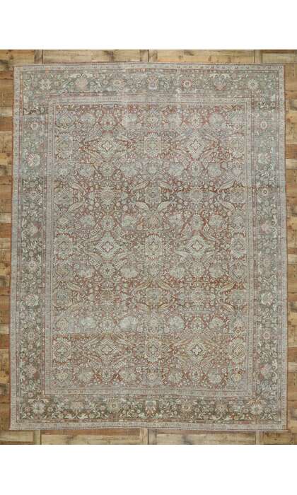 10 x 14 Antique Persian Mahal Rug 53232