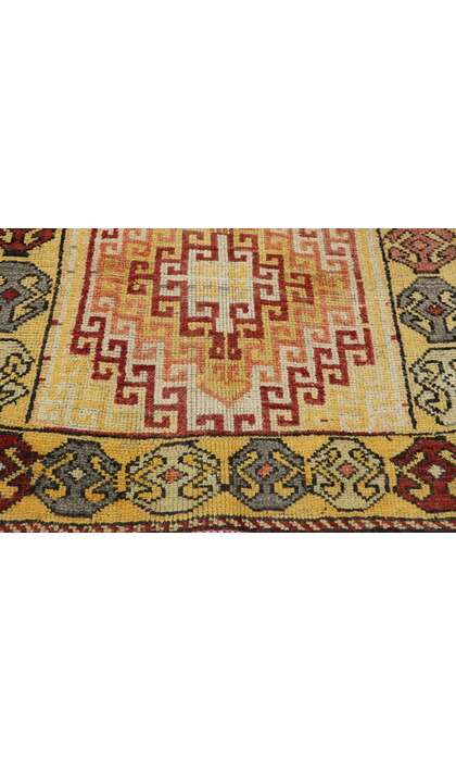 4 x 10 Vintage Turkish Oushak Runner 53258