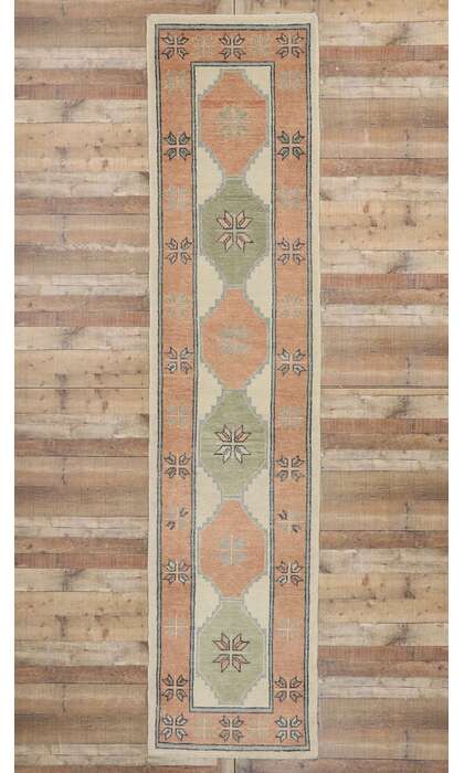3 x 13 Modern Oushak Rug Runner 53264
