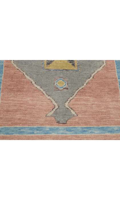 3 x 14 Colorful Oushak Rug Runner 53265