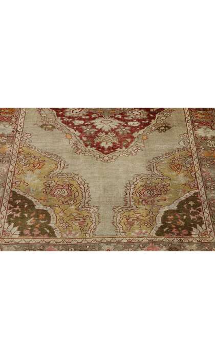 4 x 6 Vintage Turkish Oushak Rug 53273