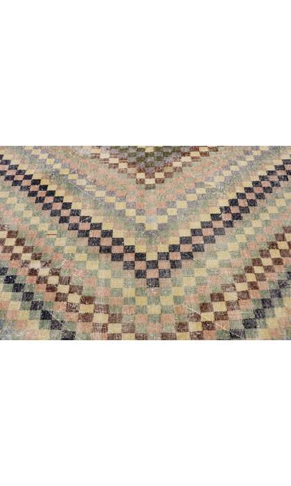 6 x 9 Vintage Turkish Sivas Rug 53278