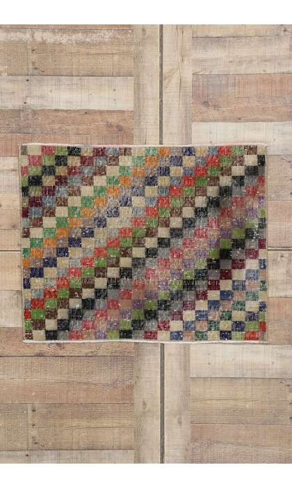 2 x 3 Vintage Turkish Sivas Rug 53285