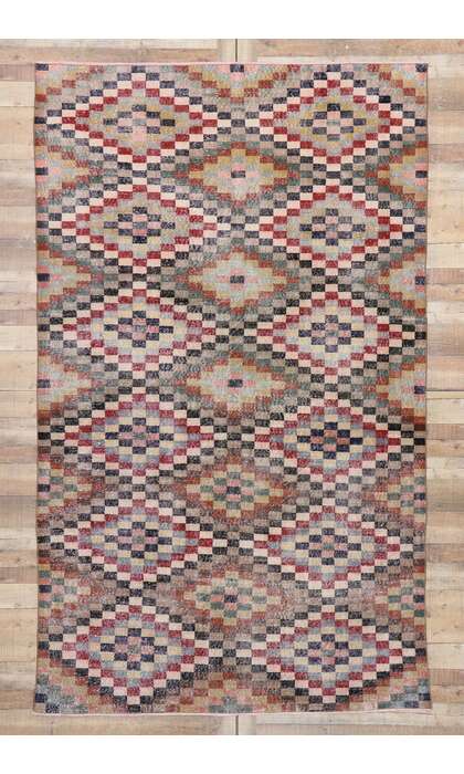 7 x 11 Vintage Turkish Sivas Rug 53288