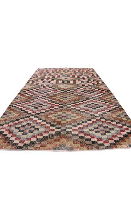 7 x 11 Vintage Turkish Sivas Rug 532887 x 11 Vintage Turkish Sivas Rug 53288