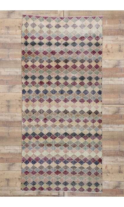 4 x 10 Vintage Turkish Sivas Rug 532924 x 10 Vintage Turkish Sivas Rug 53292