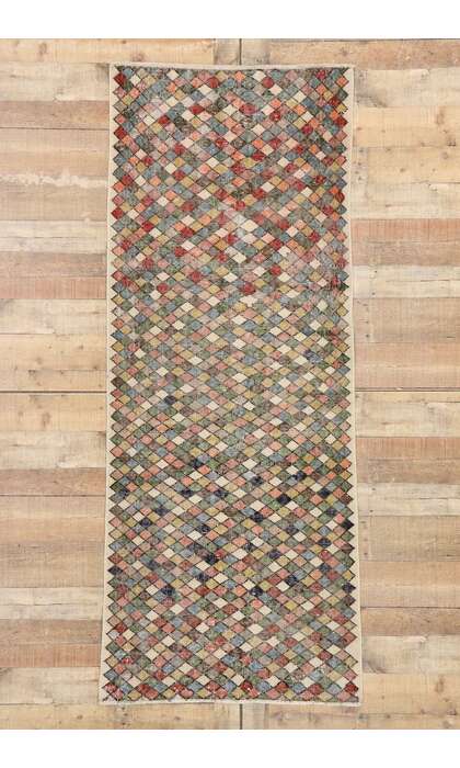 3 x 7 Vintage Turkish Sivas Rug 53302