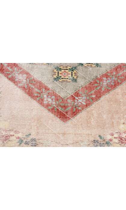 3 x 7 Vintage Turkish Sivas Rug 53303