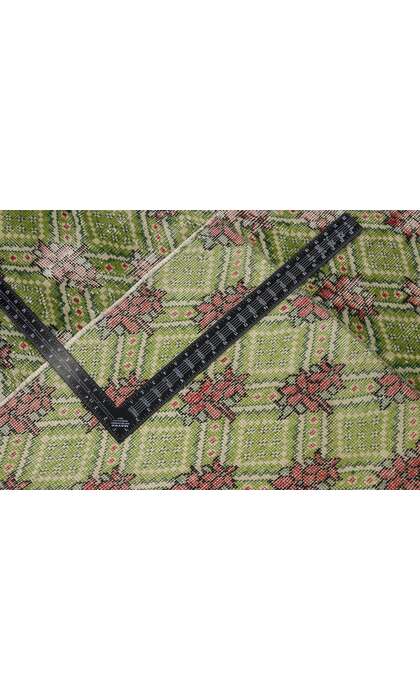 6 x 9 Vintage Green Turkish Sivas Rug 53314
