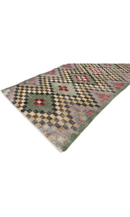 3 x 7 Vintage Turkish Sivas Rug 53317