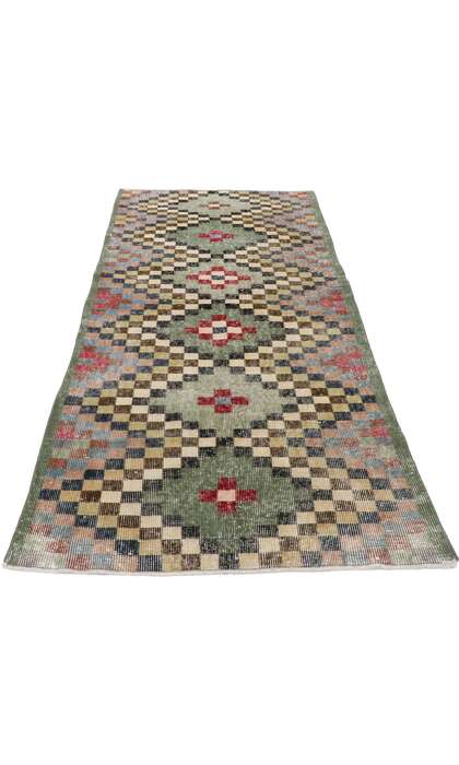 3 x 7 Vintage Turkish Sivas Rug 53317