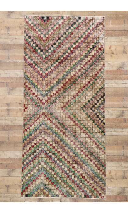 4 x 10 Vintage Turkish Sivas Rug 53324