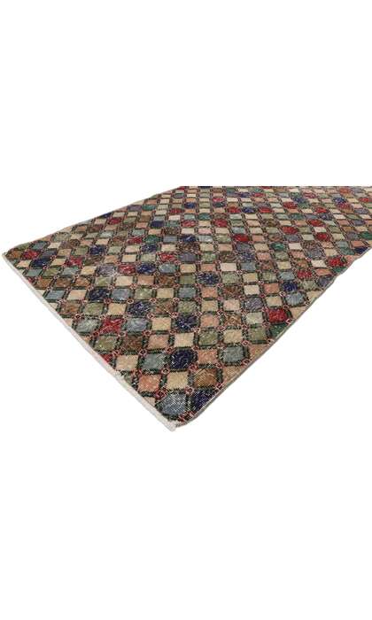 4 x 7 Vintage Turkish Sivas Rug 53327