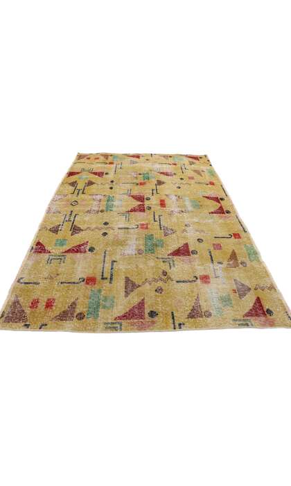 5 x 6 Vintage Turkish Sivas Rug 53334