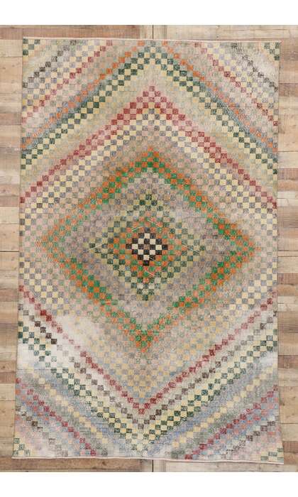 6 x 10 Vintage Turkish Sivas Rug 53337